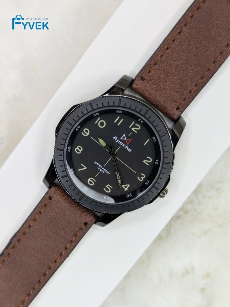 Apache Classic Brown (Leather Strap)!